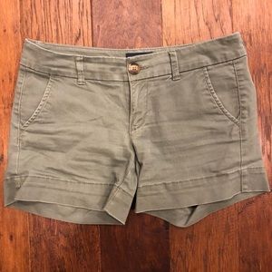 Size 2 American Eagle Midi stretch shorts- green